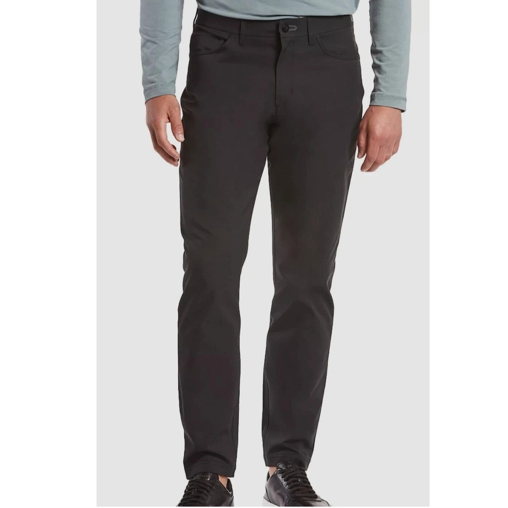 Public Rec Workday‎ Pant Mens 40/30 Black Straight Leg Athleisure 5-Pocket New